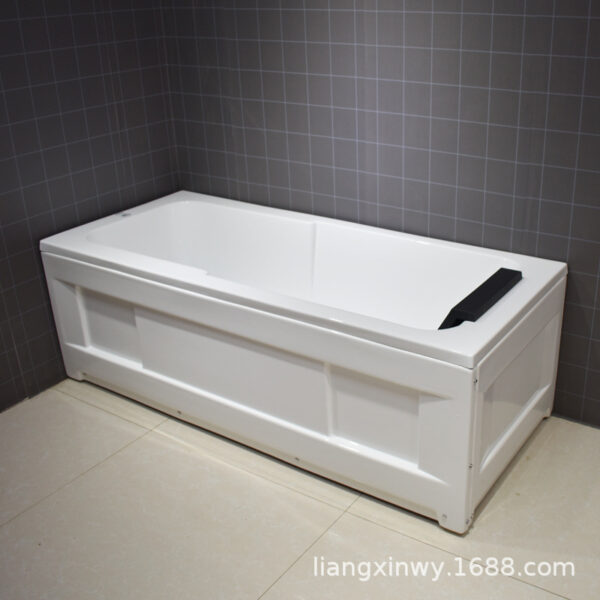 Bồn tắm 1.7 váy một người Bồn tắm acrylic nhà khách sạn khách sạn nhà tắm phòng tắm gạch dày kinh tế và thiết thực