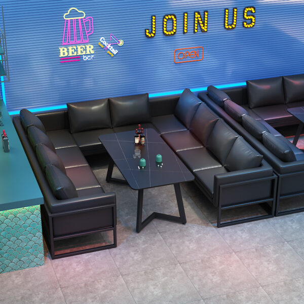 Bàn ghế Phong cách công nghiệp cổ điển ghế sofa đàm phán thịt nướng nhà hàng lẩu nhà hàng phương tây Bàn ghế cafe