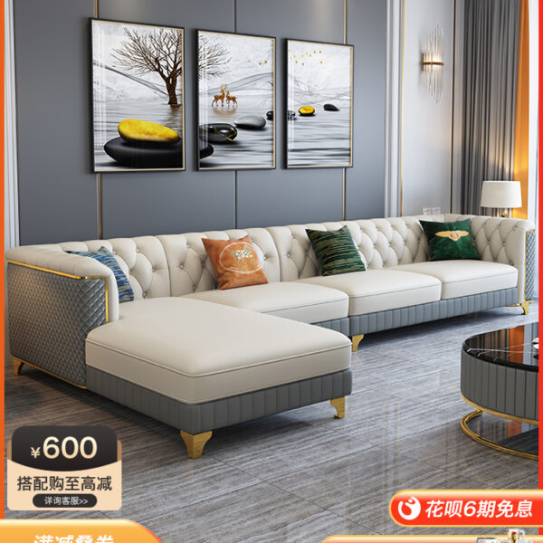 Sofa chữ L nhập khẩu.