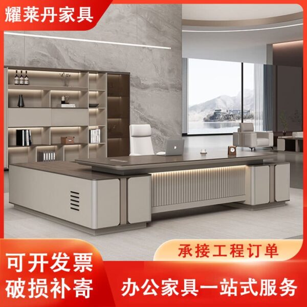 Bàn giám đốc phong cách Nhật, bàn làm việc giám đốc tân cổ điển, bàn điều hành nhập khẩu, bàn làm việc màu óc chó
