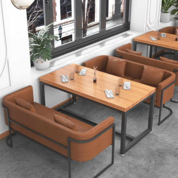 Bàn ghế Giải trí đôi ghế sofa Bàn ghế lưới đỏ cửa hàng nhà hàng quán cà phê Bàn ăn nhà hàng 1407 để mở cửa hàng