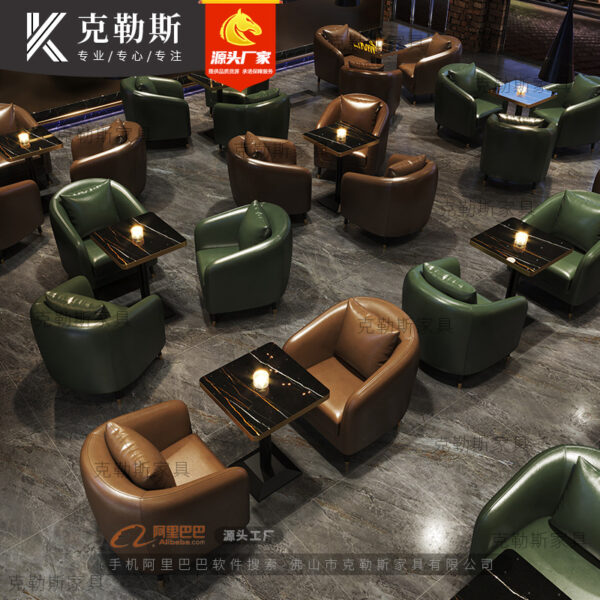 Bàn ghế cổ điển sofa cà phê nhà hàng phương tây cửa hàng trà sữa Bàn ghế ktv sofa phòng riêng thương mại