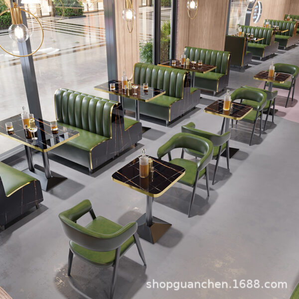 Bàn ghế Thanh Nhà Hàng Sofa Bàn Ghế Ăn Thanh Tráng Miệng Cafe Quán Trà Sữa Ghế Thương Mại