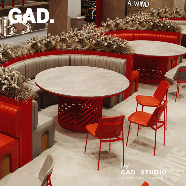 Bàn ghế GAD gió công nghiệp thanh sofa quán rượu thanh KTV khu vực nghỉ ngơi nhà hàng ghế quán cà phê Bàn ghế