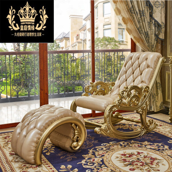 Ghế quý phi Phong Cách Châu Âu Gỗ Ghế Dài Ghế Bập bênh Sofa Kiểu Pháp Ghế Dài Phòng Ngủ Giường Cấp Phân Ghế Bập bênh Ghế Dài