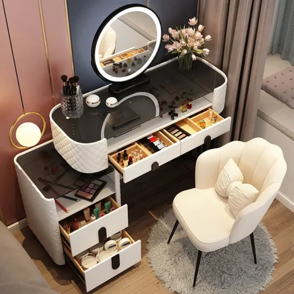Bàn trang điểm OEIN Bàn Trang Điểm Hiện Đại Bàn Trang Điểm LED Mirros Thiết Kế Phòng Ngủ Bàn Trang Điểm Mật Độ Bảng Trang Điểm Tavolo Trucco Nội Thất Gia Đình