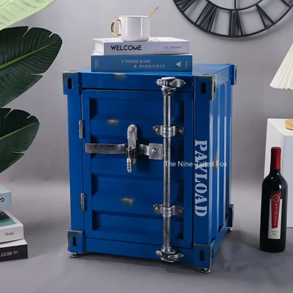 Tủ đầu giường Retro Hộp Đựng Bàn Đầu Giường Có Khóa Ngăn Kéo Tủ Giường Kim Loại Đầu Giường Hộp An Toàn Nhà Khách Sạn Nội Thất Phòng NgủXY50BT