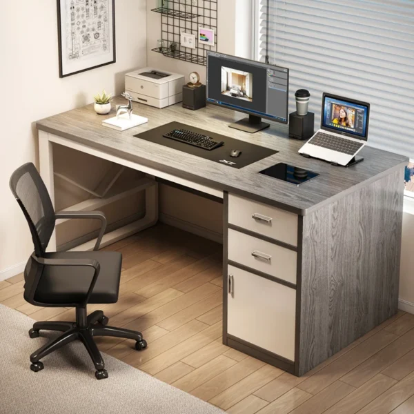 Học Đơn Giản Đọc Bàn Máy Tính Phòng Viết Văn Phòng Lưu Trữ Bàn Học Vanity Work Ergonomic Rangement Cục Nội Thất HY