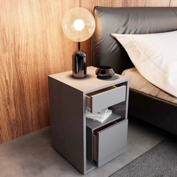 Bàn Nhỏ Đầu Giường Storag Hiện Đại Vanity Tủ Tự Nhiên phong cách Châu Âu Đầu Giường Tủ Đơn Giản Bàn De Nuit Đồ Nội Thất