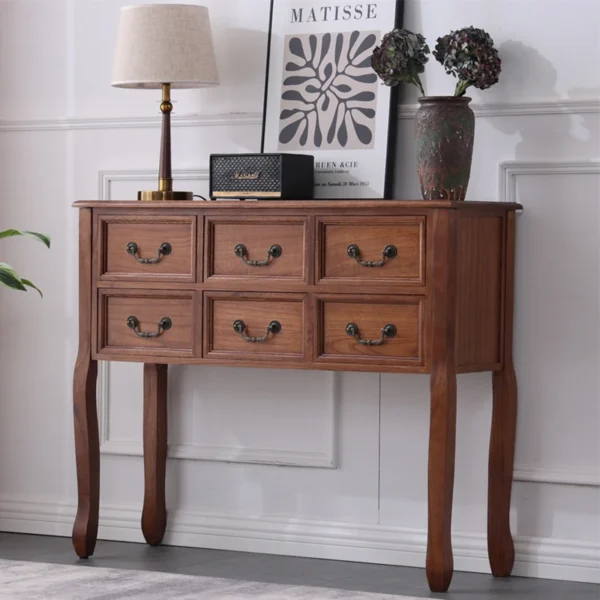 Bàn trà Gỗ Chắc Chắn Lối Vào Nội Thất Tủ Phòng Khách Trang Trí Đơn Giản Tủ Bàn Gỗ Vintage Tủ Bàn Trà Bền
