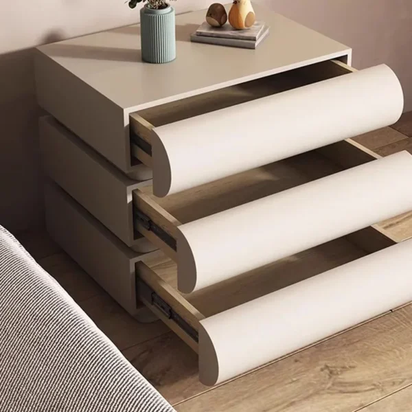 Tủ đầu giường Gỗ Chắc Chắn Đầu Giường phong cách Châu Âu Tay Cầm Hiện Đại Đầu Giường Góc Chắc Chắn Mesitas De Noche Nội Thất Cho Phòng Ngủ