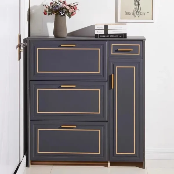Tủ giày sang trọng Gỗ lối vào Kệ băng ghế Nhà thiết kế Góc ghế dự bị Scarpiera Legno Nội thất