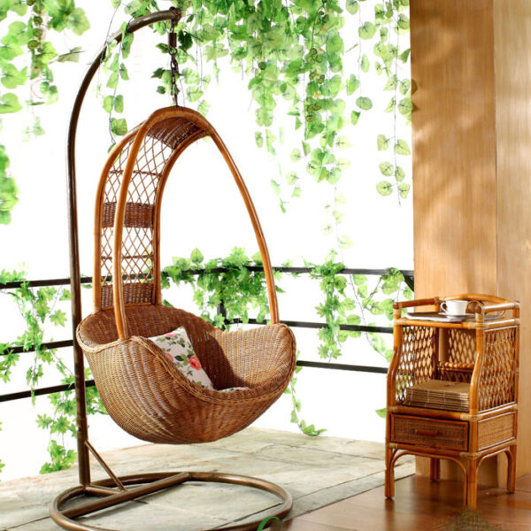 Xích đu tổ chim bằng mây nhập khẩu