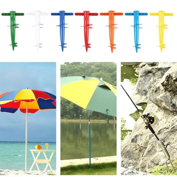 Đế Dù Nhựa Có Thể Điều Chỉnh Nắng Đi Biển Hiên Dù Cát Mặt Đất Cố Định Mỏ Neo Đứng Di Động Dù Đất Mỏ Neo Giá Đỡ