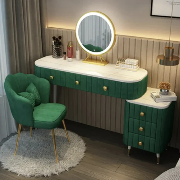 Bàn trang điểm Bàn trang điểm Trang điểm Gương nhẹ Tủ phòng ngủ hiện đại Bàn trang điểm sang trọng cho nữ vestidores Nội thất
