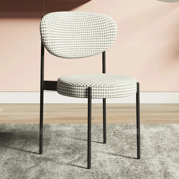 Ghế Ăn Vanity Nhung Phòng Ăn Hiện Đại Ban Công Ghế Thiết Kế Kim Loại Thấp Bản Sao Sang Trọng Sedie Da Pranzo Nội Thất ZXF