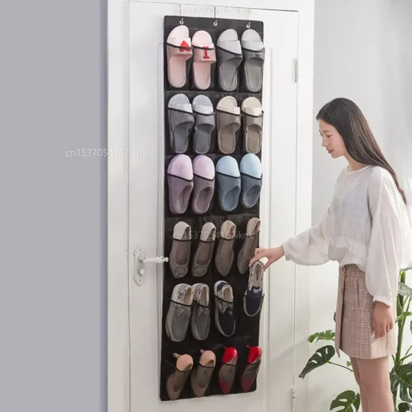 Tủ đồ Treo Tường Đựng Giày Túi Sắp Xếp Giày Trên Cửa Tủ Vải Tủ Quần Áo Cho Giày Quần Áo Túi Bảo Quản