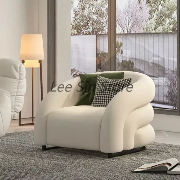 Trắng Ghế Phòng Khách Sang Trọng Thiết Kế Cá Nhân Phòng Chờ Hiện Đại Ghế Sofa Đơn Chaise Pliante Nội Thất MQ50KT