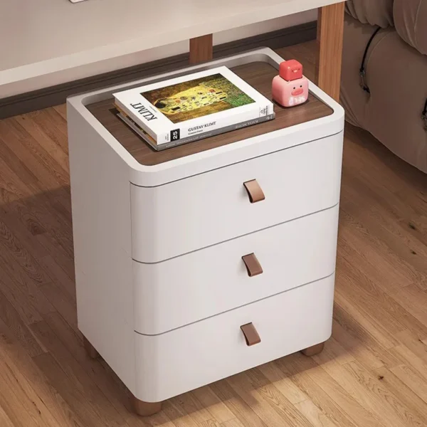 Tủ đầu giường Phụ Nữ phong cách Châu Âu Đêm Bàn Giá Rẻ Trắng Hợp Thời Trang Đêm Bàn Phòng Ngủ Cao Cấp Mesa De Noche Inteligente Nội Thất Phòng