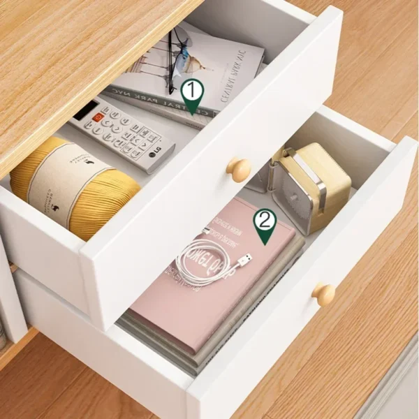 Tủ đầu giường Gỗ Nhỏ Hoàn Chỉnh Đầu Giường Nhà Librero Tắt Tiếng Mô Đun Độc Đáo Bàn Đầu Giường phong cách Châu Âu Tường Cuối Bàn De Chevet Đồ Nội Thất