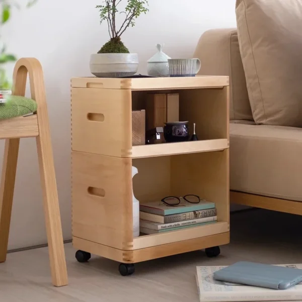 Tủ đồ Phòng Khách Tủ Bảo Quản Bên Mở Góc Cà Phê Tủ Gỗ Tủ Gỗ Chắc Chắn Có Bánh Xe