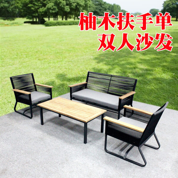 Bàn ghế Ghế sofa giải trí ngoài trời, đồ bằng , ghế sofa đơn và đôi, bàn ghế sân vườn ngoài trời