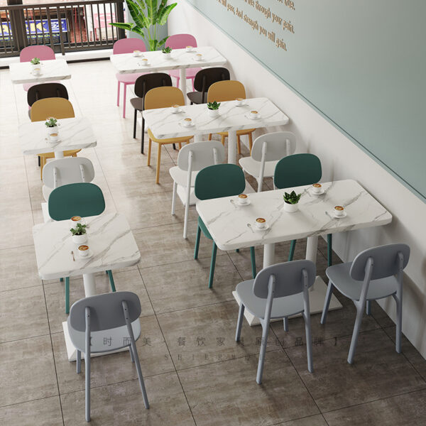 Bàn ghế quán cà phê giản dị khách sạn thức ăn nhanh đồ ăn nhẹ tráng miệng cửa hàng trà sữa cửa hàng bánh