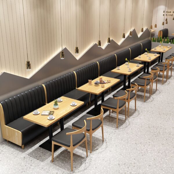 Bàn ghế Cafe quán trà sữa sàn sofa căng tin thương mại nhà hàng bàn ghế ăn vặt nướng quán lẩu bàn ăn