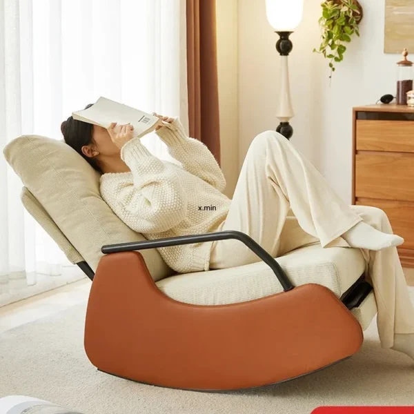 Ghế thư giãn dành cho người lớn Ban công thoải mái Ghế lười Phòng khách một người Ghế bập bênh ít vận động 소파 كرسي استرخا