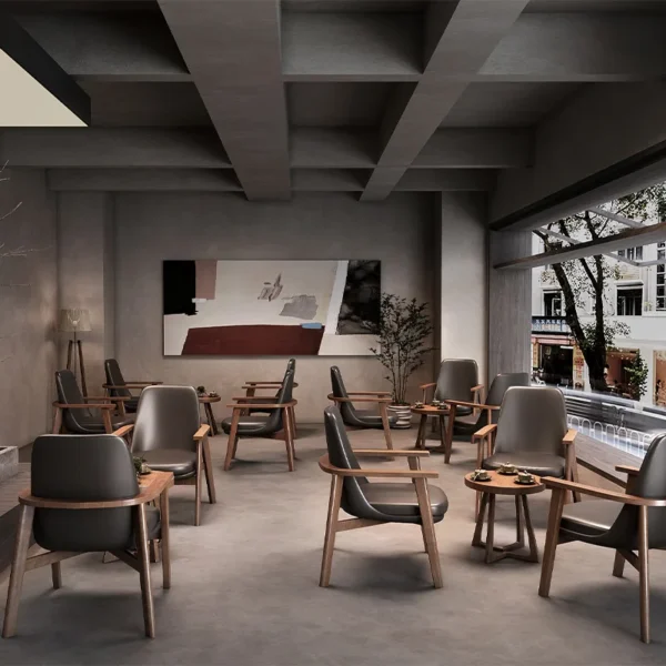 Bàn ghế Nhà hàng Bar Quán cà phê Bàn ghế Sofa Cổ điển Vỏ bọc da hiện đại Ghế gian hàng Ghế ngồi Cafe