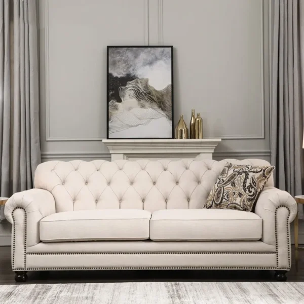 Ghế Sofa Thiết Kế Châu Âu Gỗ Độc Đáo Hiện Đại Ghế Sofa Phòng Khách Ghế Tình Yêu Ghế Sofa Đệm Màu Trắng Nội Thất Para El Hogar