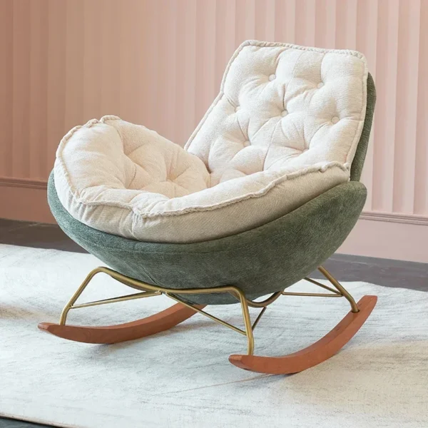 Ghế bập bênh Home Lounge Ghế Phòng Rocking Ghế Bành Hiện Đại Người Lớn Ghế Ngả Green Designer Articulos Para El Hogar Nội Thất Cao Cấp