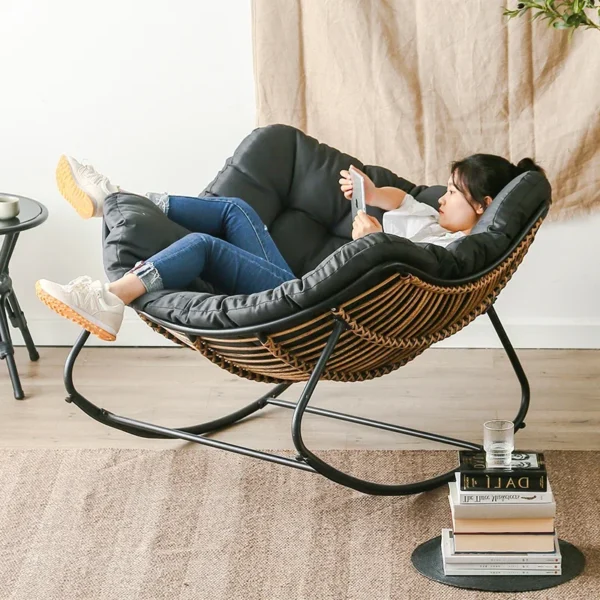 Ghế Chaise Lounge trong nhà theo phong cách Bắc Âu để thư giãn lười biếng