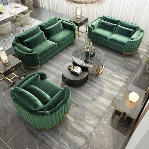 Sofa Bắc Âu Đọc Hộ Gia Đình Mặt Cắt Vải 3 Ghế Sofa Bọc Ghế Bành Màu Sắc Tùy Chỉnh Phòng Khách Fauteuil Nội Thất Gia Đình