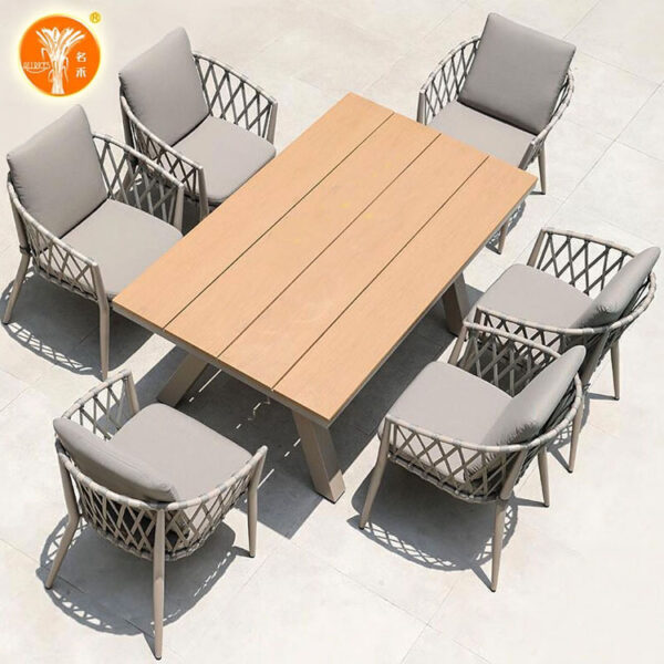 Bàn ghế Phong cách Châu Âu Ngoài Trời Mây Giải Trí Bộ Bàn Ghế Ngoài Trời Sân Cafe Sân Vườn Ban Công Sân Thượng Ghế Mây Bàn Ghế