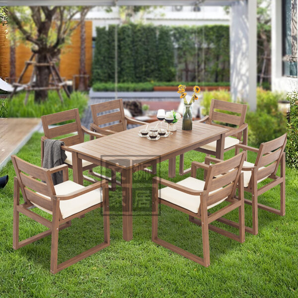 bàn ghế gỗ nhựa giải trí biệt thự sân ngoài trời khách sạn sân thượng sân vườn cafe ngoài trời bàn ghế ăn