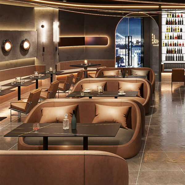 Bàn ghế Thẻ ghế sofa quán trà sữa bàn ghế KTV bar cafe sofa đôi bàn ăn ghế thương mại chống bám bẩn
