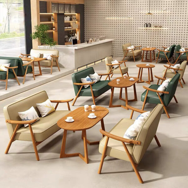 bàn ghế tùy chỉnh cho quán trà sữa Jie Jifeng, cửa hàng tráng miệng, quầy sách, ghế giải trí, đàm phán thương mại, bàn ghế quán cà phê