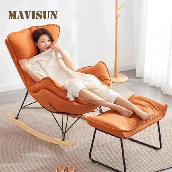 Ghế Rocking Cho Người Lớn Lưới Nổi Tiếng Bắc Âu Ban Công Lười Giải Trí Sofa Phòng Khách Sáng Tạo Nội Thất Cao Cấp