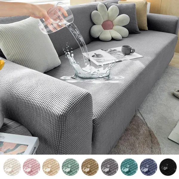 Ghế Sofa Jacquard Chống Thấm Nước Có 1/2/3/4 Ghế Chắc Chắn Ghế Sofa Hình Chữ L Ghế Sofa Bảo Vệ Băng Ghế Dự Bị Có