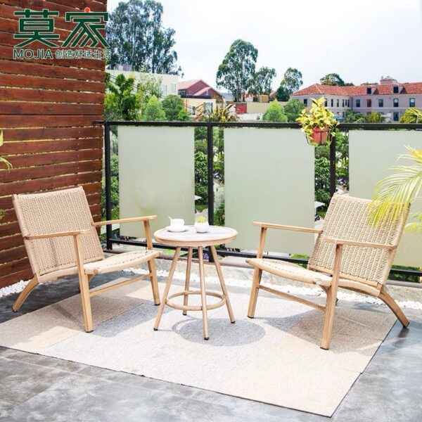 Bàn ghế Ban công nhà ngoài trời giải trí bàn ghế nhỏ phòng khách trong nhà và ngoài trời sân vườn ngoài trời ghế bàn cà phê ghế mây
