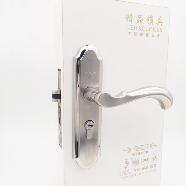 Khóa cửa trong nhà bằng thép không gỉ bán buôn tay cầm khóa Khóa cửa phòng Khóa cửa bằng thép không gỉ Khóa cửa gỗ tay cầm khóa