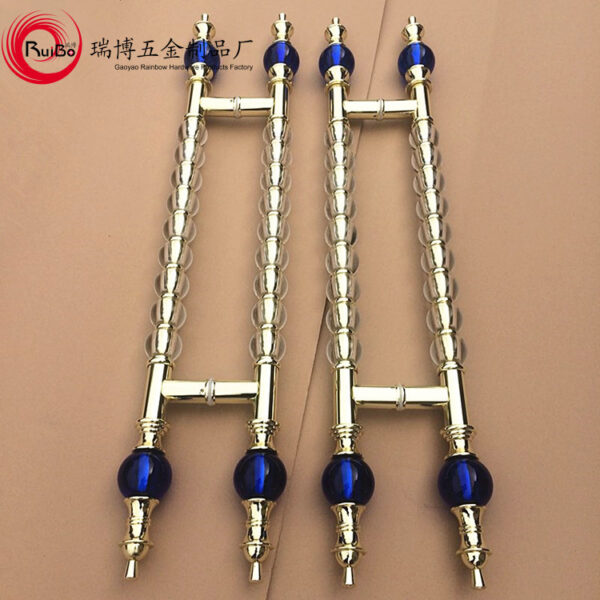 Châu Âu sang trọng pha lê Tay nắm cửa bằng thép không gỉ Tay nắm cửa khách sạn biệt thự Tay nắm vàng