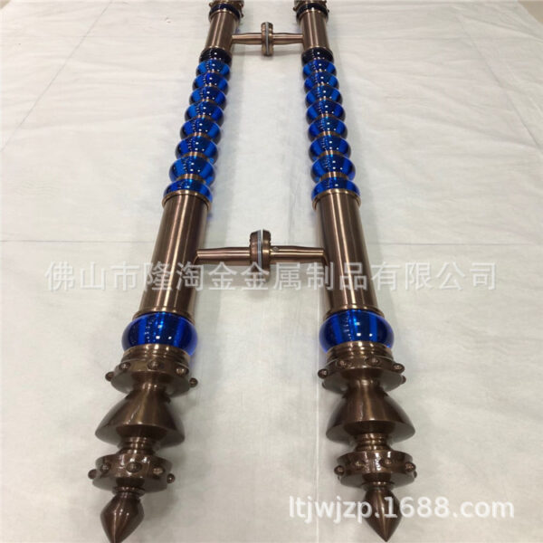 Khách sạn phi tiêu chuẩn quả cầu pha lê vàng hồng Tay cầm bằng thép không gỉ Nhà sản xuất Tay cầm bằng thép không gỉ sang trọng KTV