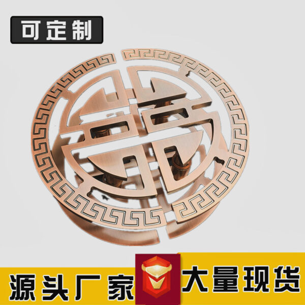 Tay nắm cửa đồng xanh hình bán nguyệt phong cách cổ điển pha hiện đại dành cho khách sạn