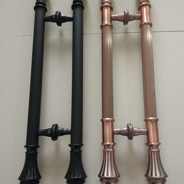 Phong Cách Châu Âu Retro Tay Cầm Lớn Khách Sạn KTV Cửa Hộp Cửa Kính Cửa Gỗ Quán Trà Câu Lạc Bộ Không Khí Tay Cầm Lớn