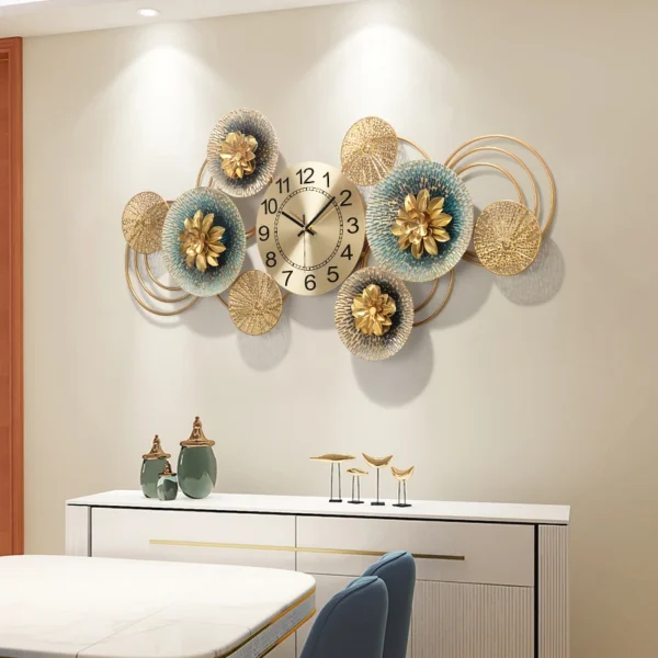 Đồng Hồ Treo Tường 3D Lớn Cao Cấp Nghệ Thuật Tranh Tường Sáng Tạo Cơ Chế Kỹ Thuật Số Reloj De Pared Trang Trí Phòng Khách
