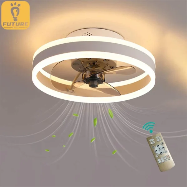 40/50Cm Đèn Ốp Trần Có Quạt Điều Khiển Từ Xa Quạt Trần Tròn 6 Bóng Đèn Phòng Ngủ Trang Trí Phòng Khách Thiết Kế Hiện Đại 2023