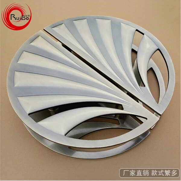 Tay nắm cửa bán nguyệt chạm khắc phong cách cổ Trung Hoa cho cửa gỗ và cửa kính