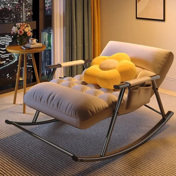 Phòng Ngủ Ghế Bành Phòng Rocking Người Lớn Sofa Lười Chống Bẹp Đầu Ghế Gỗ Thiết Kế Articulos Para El Hogar Nội Thất Cao Cấp